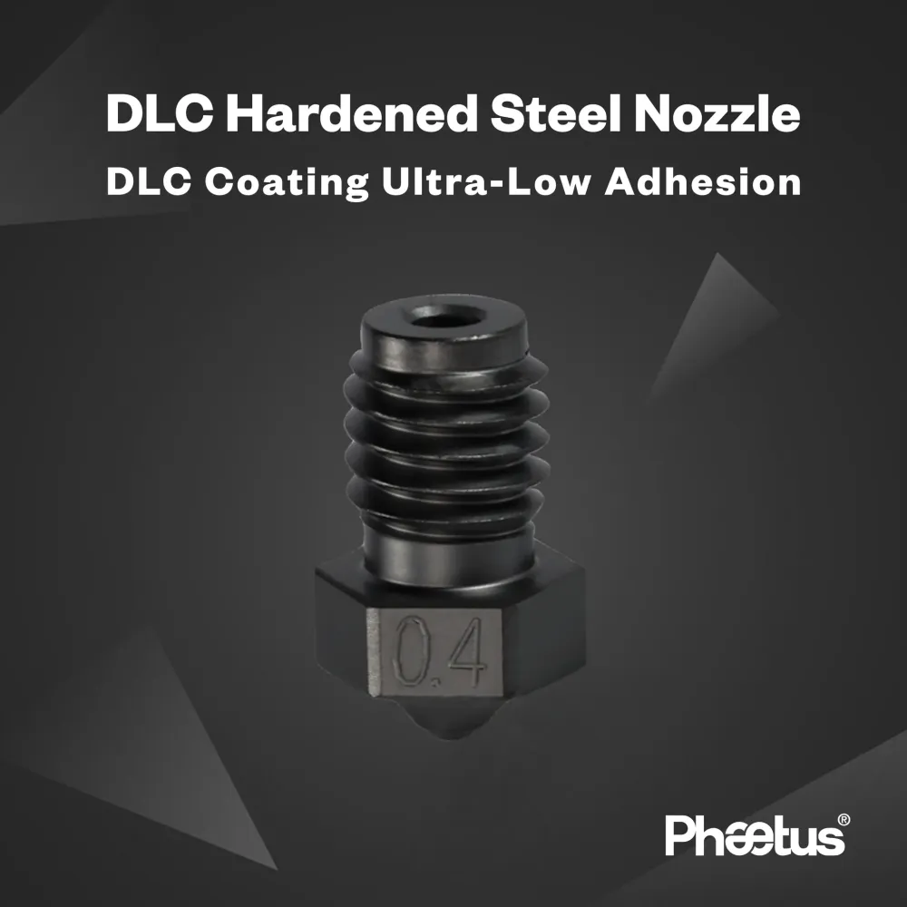 DLC Hardened Steel Nozzle 0.4mm/1.75mm