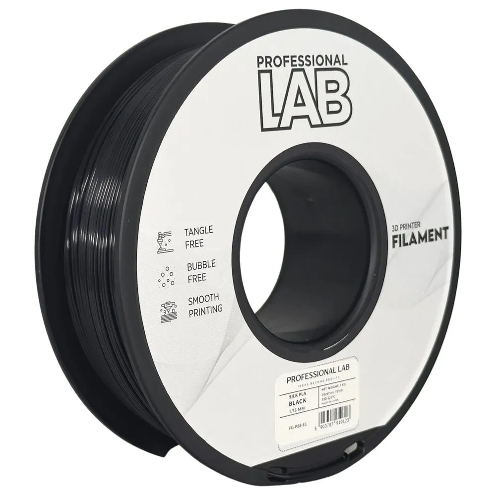 SILK PLA Black (1.75mm/1.0kg)