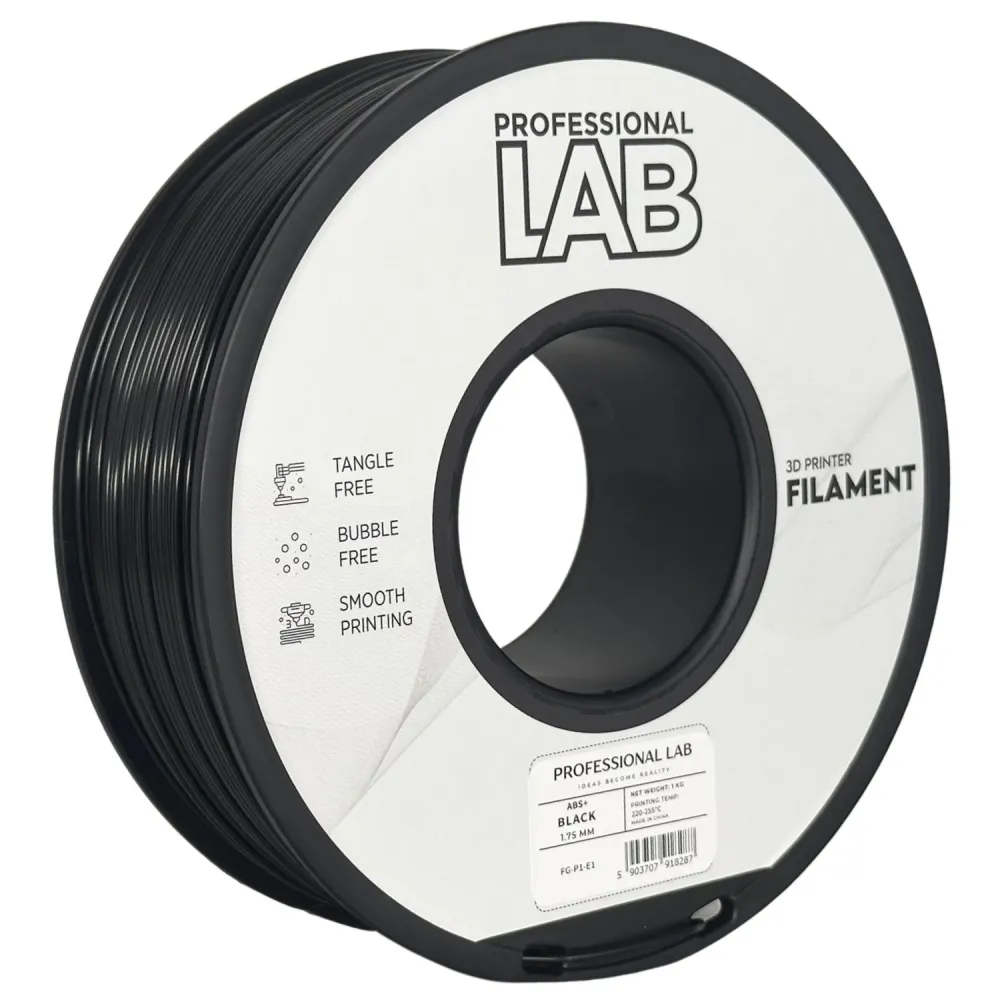 ABS+ Black (1.75mm/1.0kg)