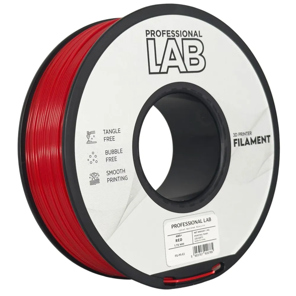 ABS+ Red (1.75mm/1.0kg)