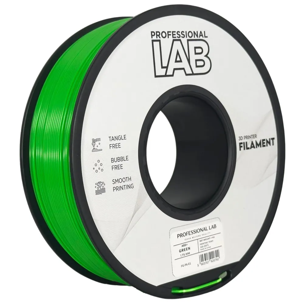 ABS+ Green (1.75mm/1.0kg)