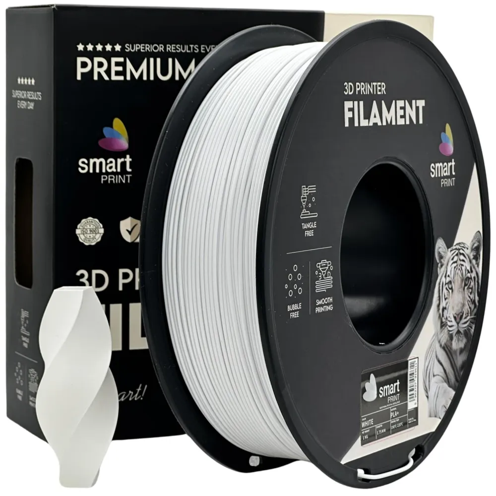 Smart Print PLA+ Valge 1.75mm 1kg - PLA filament 3D-printimiseks