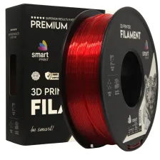 PETG Läbipaistev Punane (1.75mm/1.0kg)