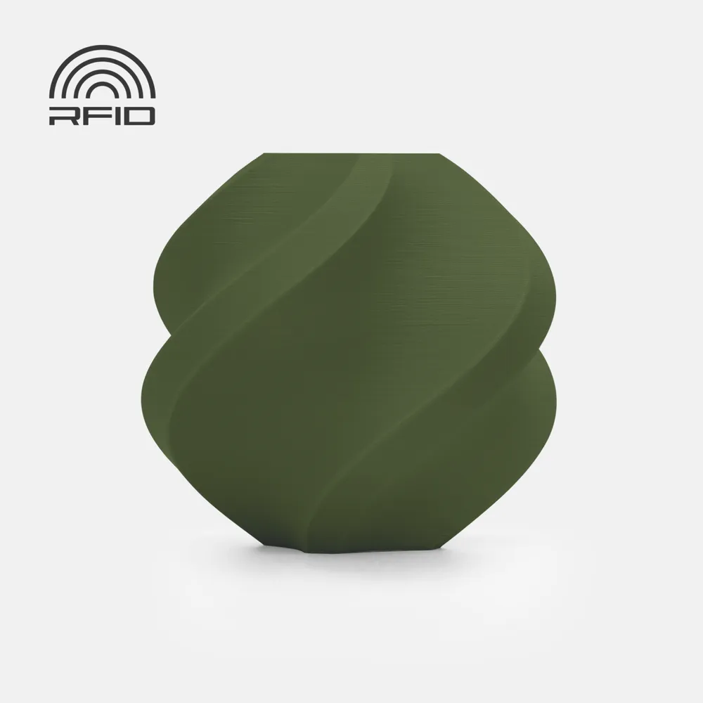 PLA Matte Tume Roheline (1.75mm/1.0kg)