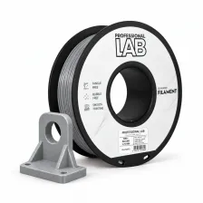 Professional Lab ABS+ Silver filament spool with a silver bracket example