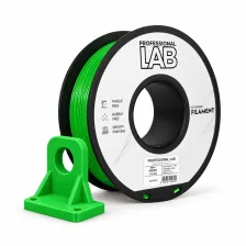 Professional Lab ABS+ Green filament spool with a green bracket example