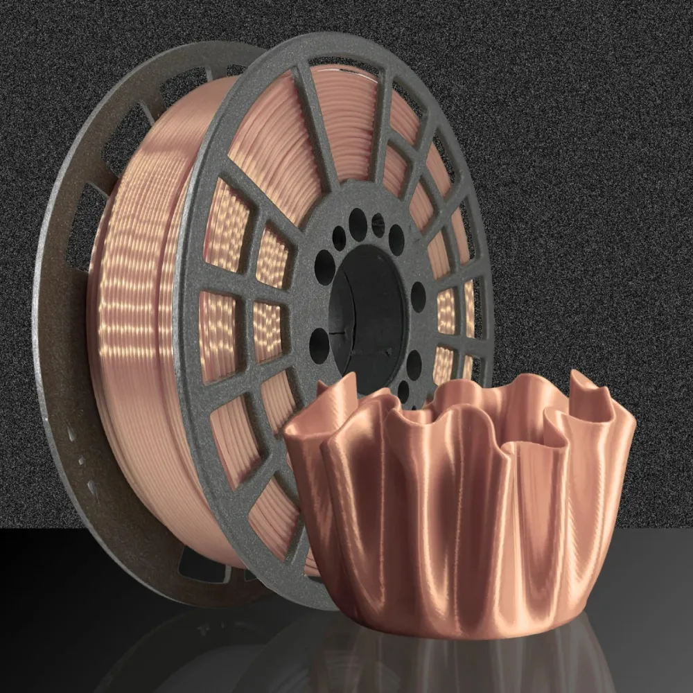 GST3D PLA Silk Gold Rose Filament – Shiny & Elegant Prints